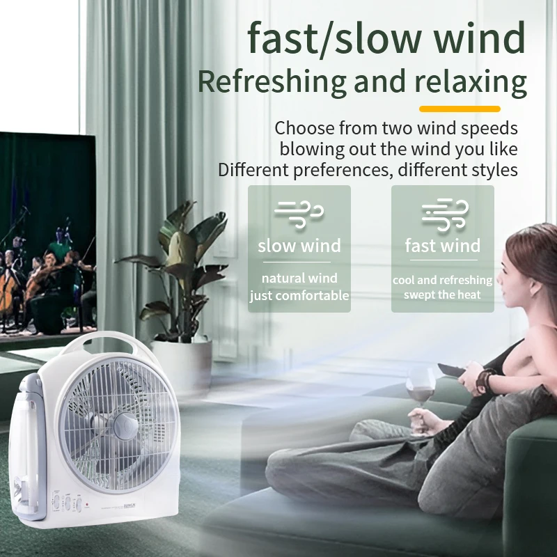 Stalca-Ventilateur Portable Rechargeable de 15W, Petite Puissance, Pratique pour le Voyage, Bon Marché, Offre Spéciale