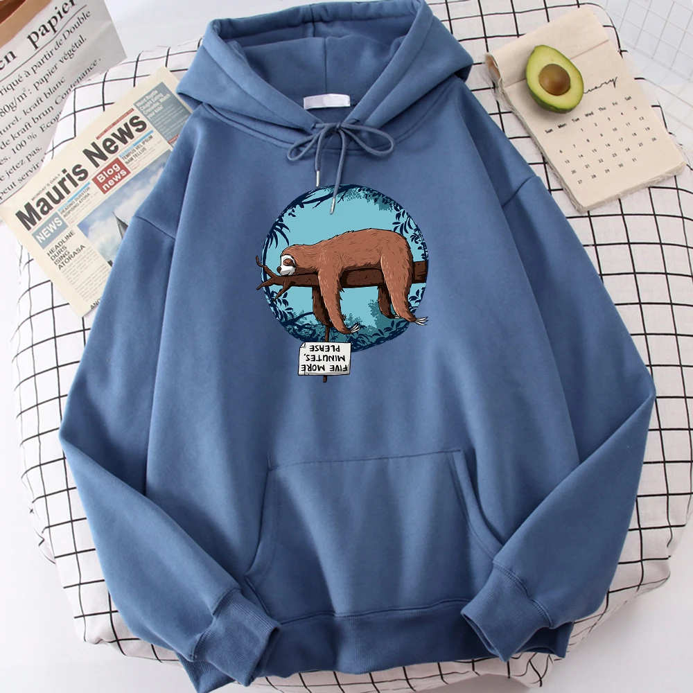 

Sleeping Sloth Personality Print Hoody Woman Fleece Casual Fleece Sweatshirts Autumn S-Xxl Hooded Fashion Quality Sportswear Men