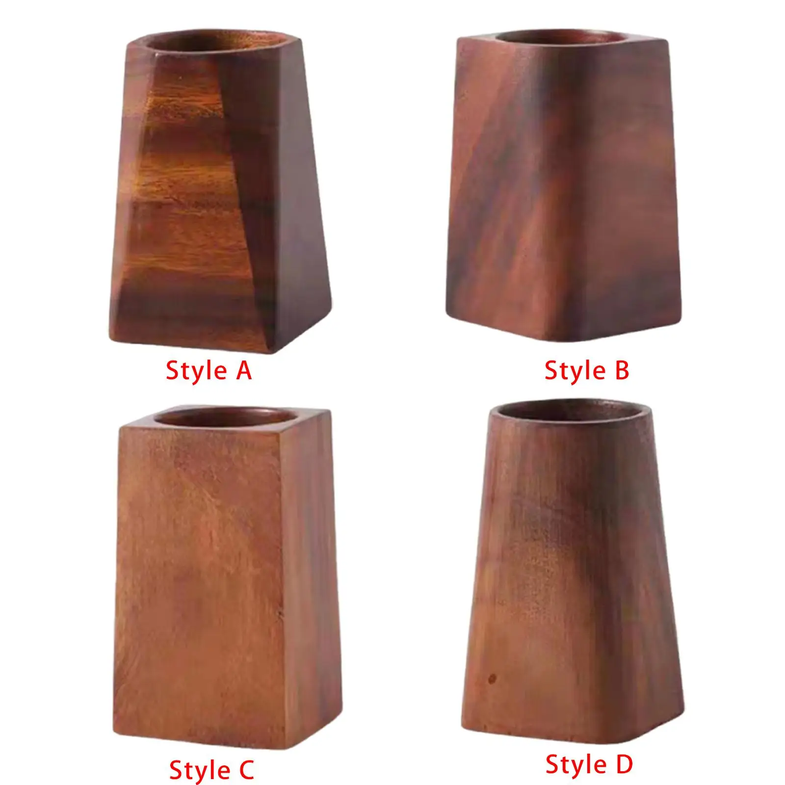 Suporte de caneta de madeira recipiente de madeira caixa de armazenamento de mesa para acessórios escolares em casa