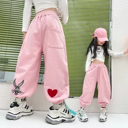 Girls Pants Spring Autumn Children's trousers Casual Pants Loose Sweatpants Cotton Joggers Pants for 4 5 6 7 8 9 10 11 12 Years