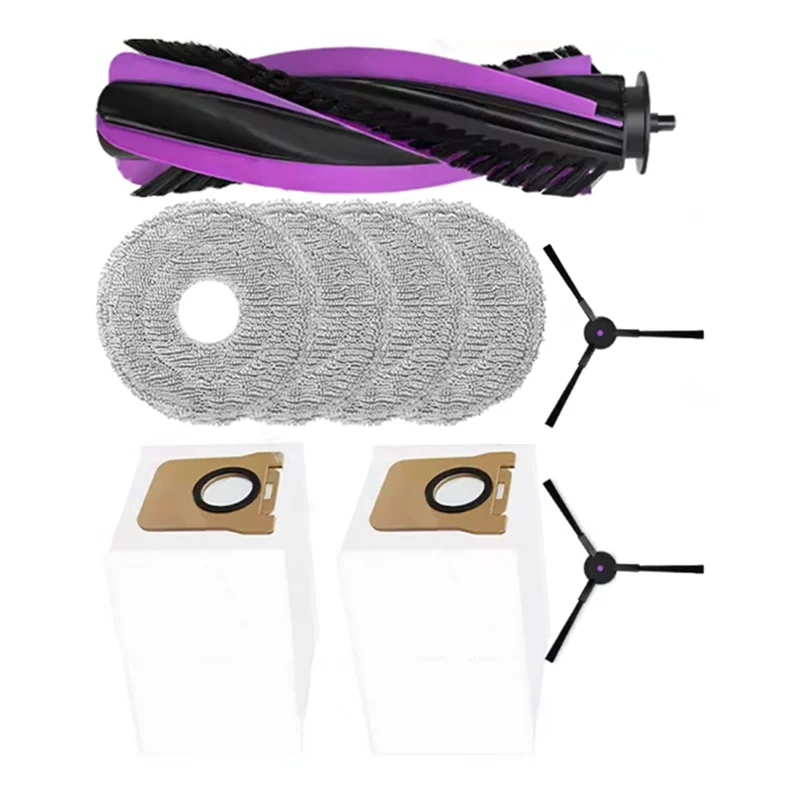 A74G-Für JONR P20 PRO Roboter Staubsauger Ersatz Kit-9PCS Hauptbürste Seitenbürste Mopp Tuch Staubbeutel