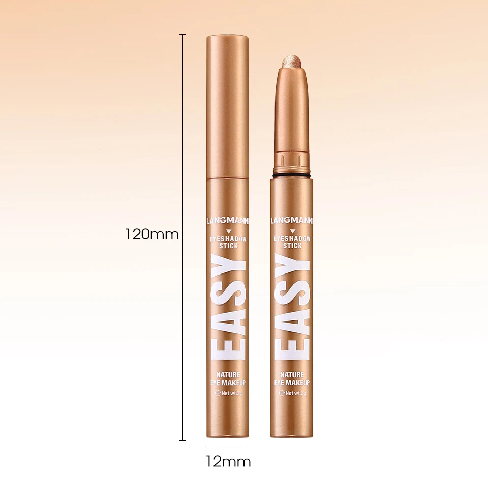 シングル アイシャドウ スティック パール光沢マット スマッジ アイシャドウ ペンシル