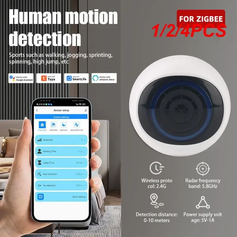 

2023 NEW Tuya Smart Human Presence Sensor Micro-motion Detect Human Motion Detector