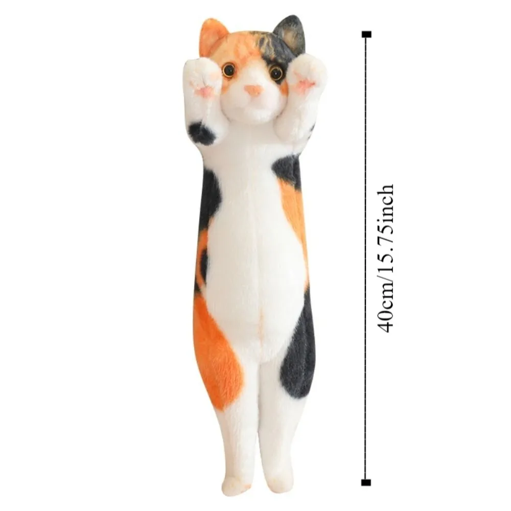 Brinquedos confortáveis pp algodão simulação gato de pelúcia em pé gato de pelúcia kawaii realista jumpping gatinho decoração de casa