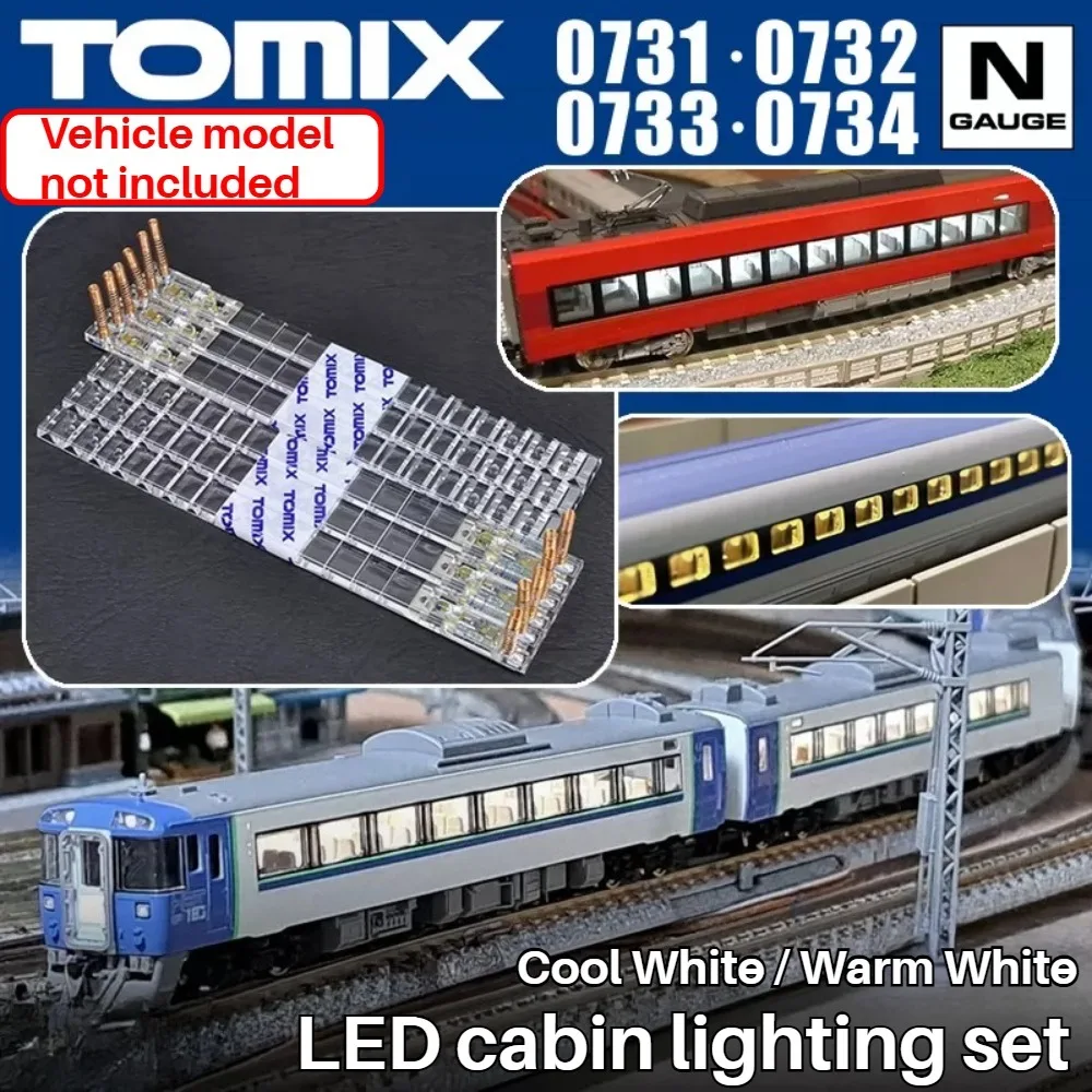 TOMIX N Scale Train Accessories Vehicle Interior Light Series LC Specification LED Lights for Railway Diorama Layout Decoration