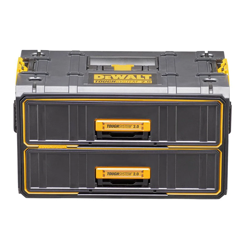 DEWALT DWST83529 TOUGHSYSTEM 2.0 Ball Bearing Drawer Sliders Module Unit Multifunctional Storage With 2X Drawers Tool Box