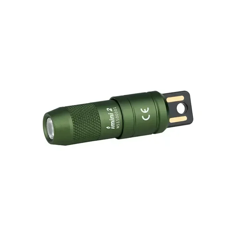 Olight imini 2 EDC Flashlight Rechargeable 50Lumens USB plug on the magnetic cap.