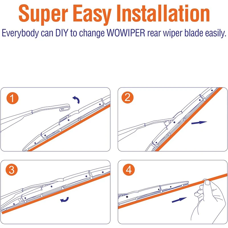 شفرات المساحات الخلفية لهوندا CR-V CR V CRV 2nd Gen RD2 سيليكون 2001 - 2006 الزجاج الأمامي ملحقات النافذة الخلفية 2004 #6