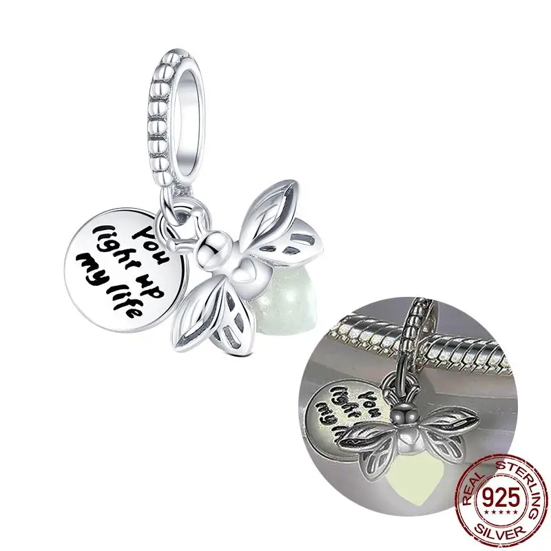 100% 925 Strerling Silver Bee Series Charms Fit Original Pandora Bracelet Beads DIY Jewelry For Women New in Hot Sale