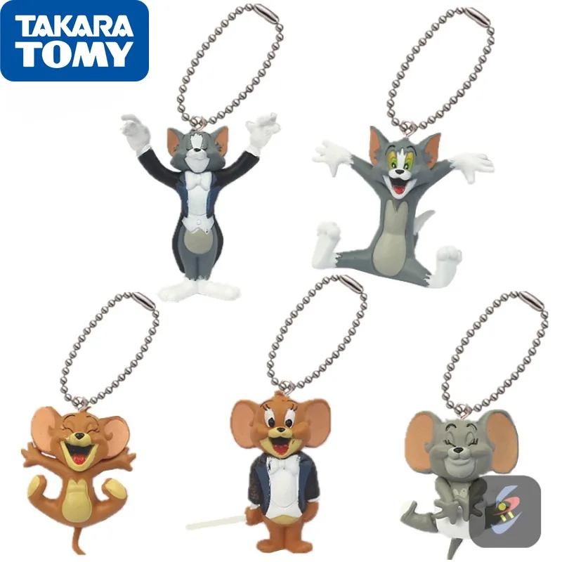 TAKARA TOMY Original Tom and Jerry Anime Figure Concert Ornaments Action Figure Toys for Boys Girls Kids Children Birthday Gifts