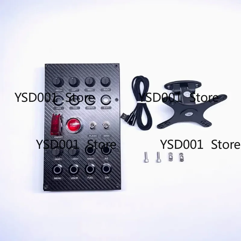 

Multifunctional Control Panel with Programmable Buttons | Compatible with Thrustmaster/Logitech/FANATEC