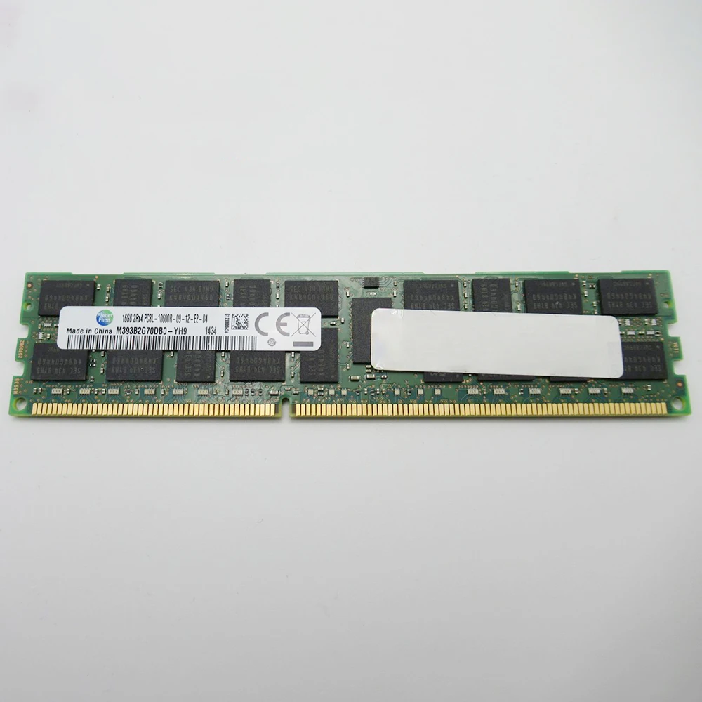 16GB 16G para Samsung RAM 2RX4 DDR3L 1333 REG Memoria de servidor M393B2G70DB0-YH9