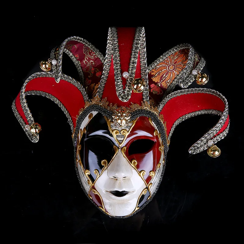 

Newly High-end Venetian Masquerade Mask Mask Europe and The United States Halloween Clown Mask Show Supplies