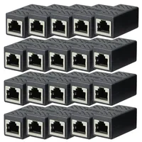 5/10/20Pcs RJ45 Coupler Ethernet Cable Coupler LAN Connector Cat7 Cat6 Cat5e Ethernet Cable Extender Adapter Female to Female