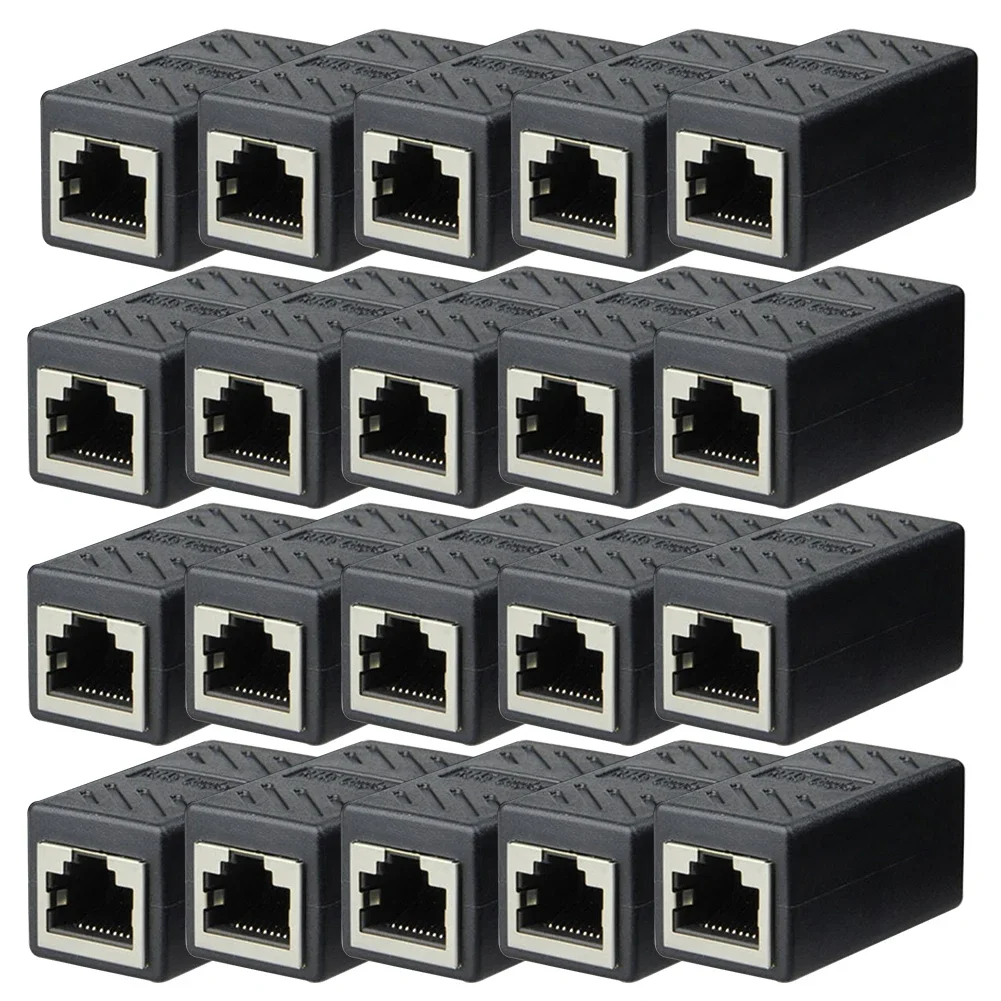 5/10/20Pcs RJ45 Coupler Ethernet Cable Coupler LAN Connector Cat7 Cat6 Cat5e Ethernet Cable Extender Adapter Female to Female