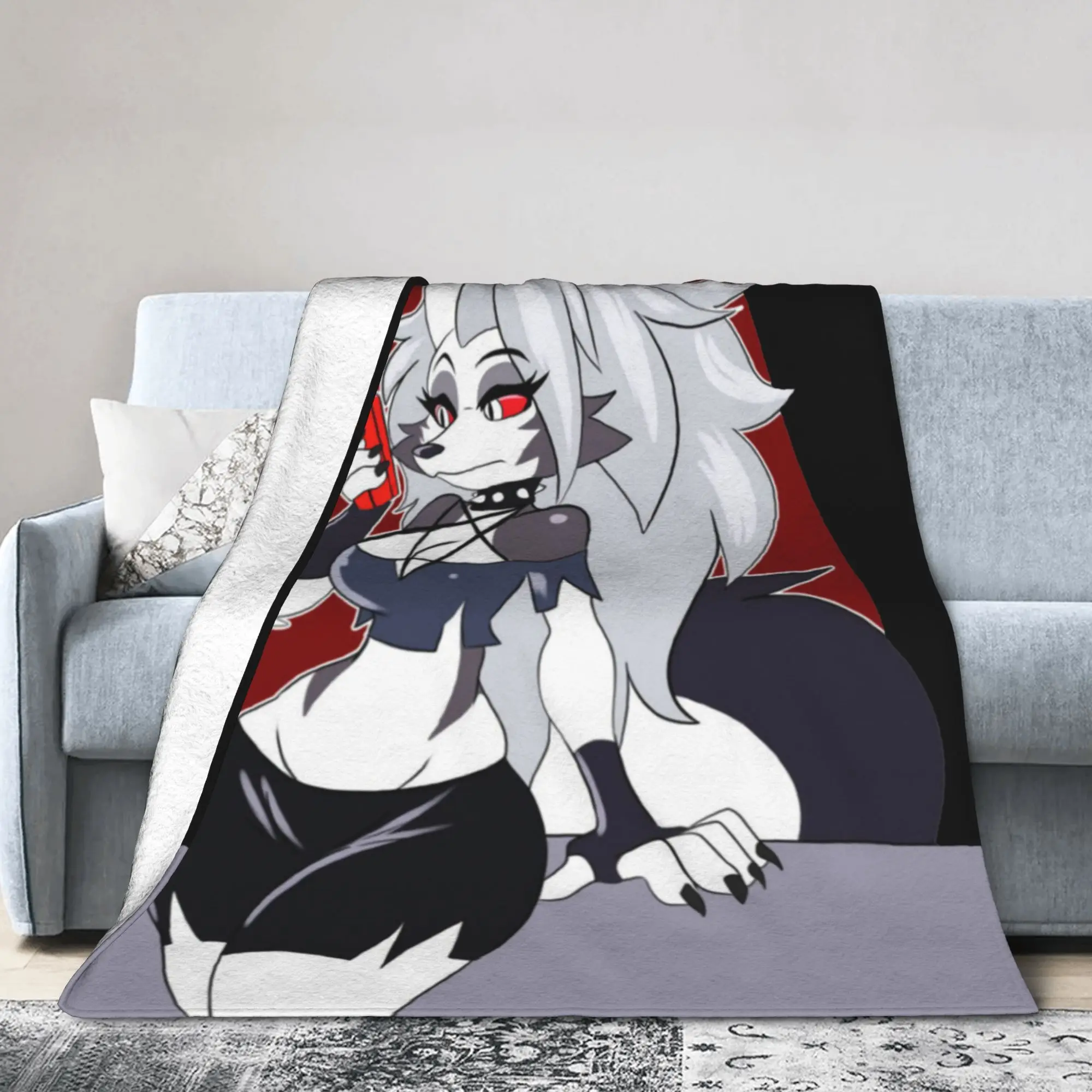 Loona Calling Fleece Throw Blanket Anime Blanket for Bed Bedroom Soft Plush Thin Quilt,
