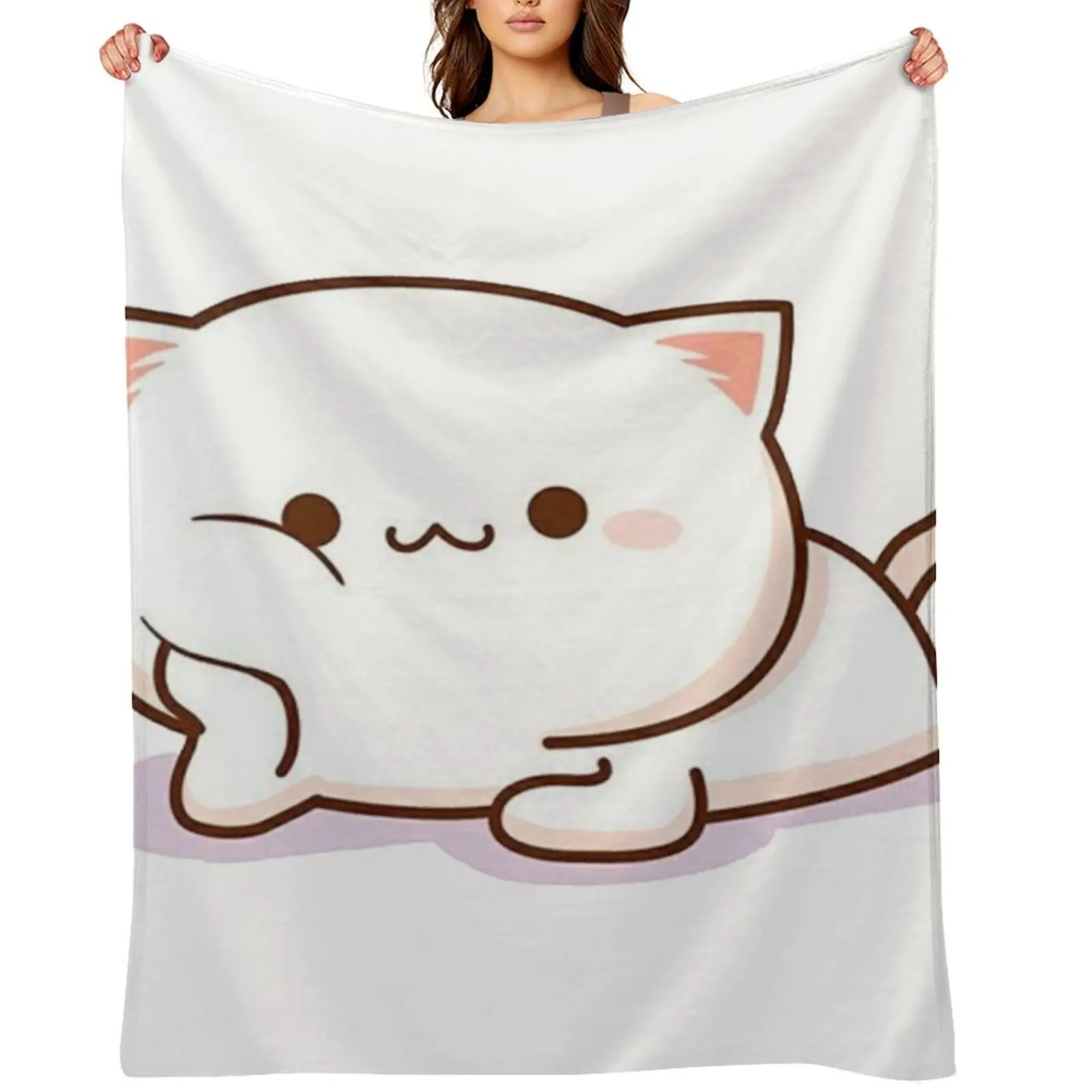 

Little cat Throw Blanket Travel Tourist Hairy Beautifuls Blankets