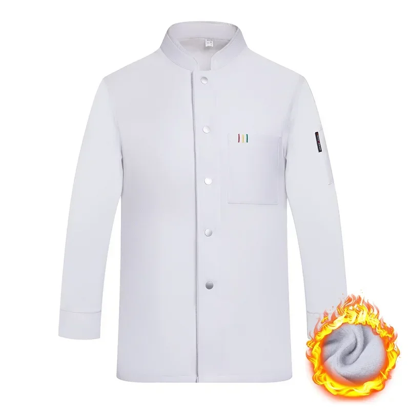 Thick and Warm Chef Jacket Unisex Long Sleeves, Perfect for Kitchens and Catering Businesses