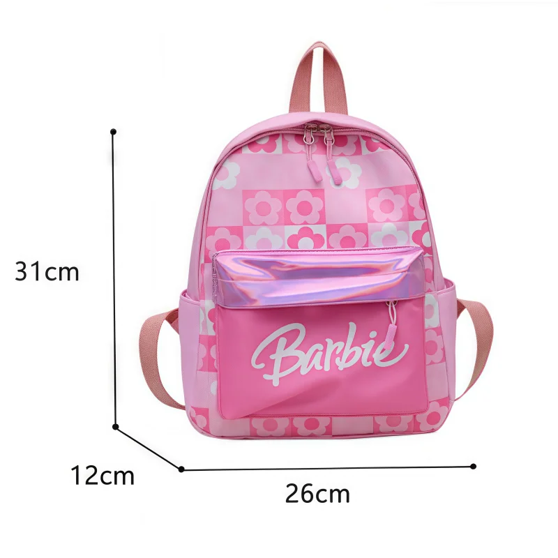 Barbie Kids Backpack Students Computer Storage Bag Cartoon Merchandise bag Large Capacity Knapsack Girls Holiday Gifts