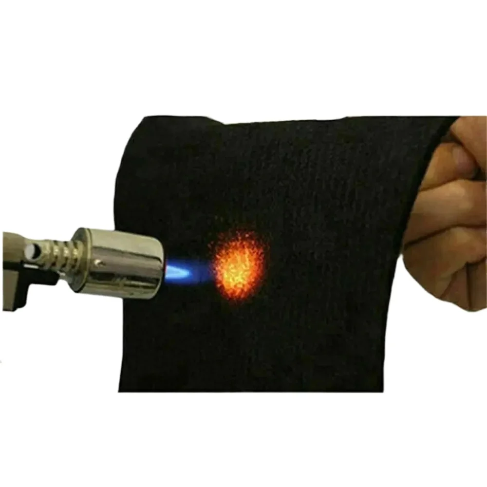 Fireproof Pad Black Welding Protective Blanket Insulation Pad High-Temperature Working Pad 30 * 20cm Fireproof Durable Camp