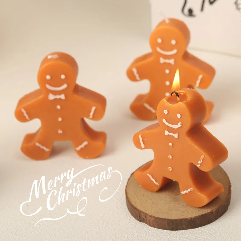 Christmas Gingerbread Man Aromatherapy Candle Handmade Aromatherapy Candle Aromatherapy Christmas Styling Wax Christmas Gift New