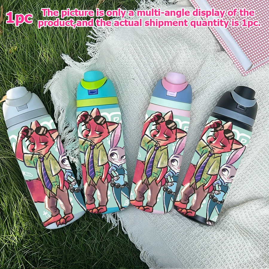 

1Pc Disney Cartoon Printed 32oz Stainless Steel Insulated Tumbler Bounce Cover Water Cup, for Holiday/birthday/Xmas Gifts