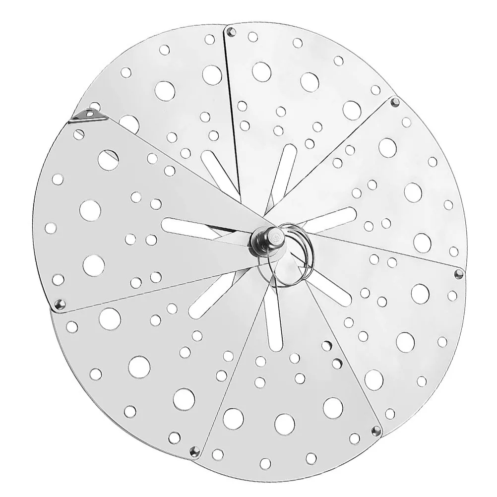 

1Pcs Anti-Spill Cover Adjustable Stainless Steel Kitchen Spill Stopper Lid Overflow Stopper Cover Adjustable Pot Lid