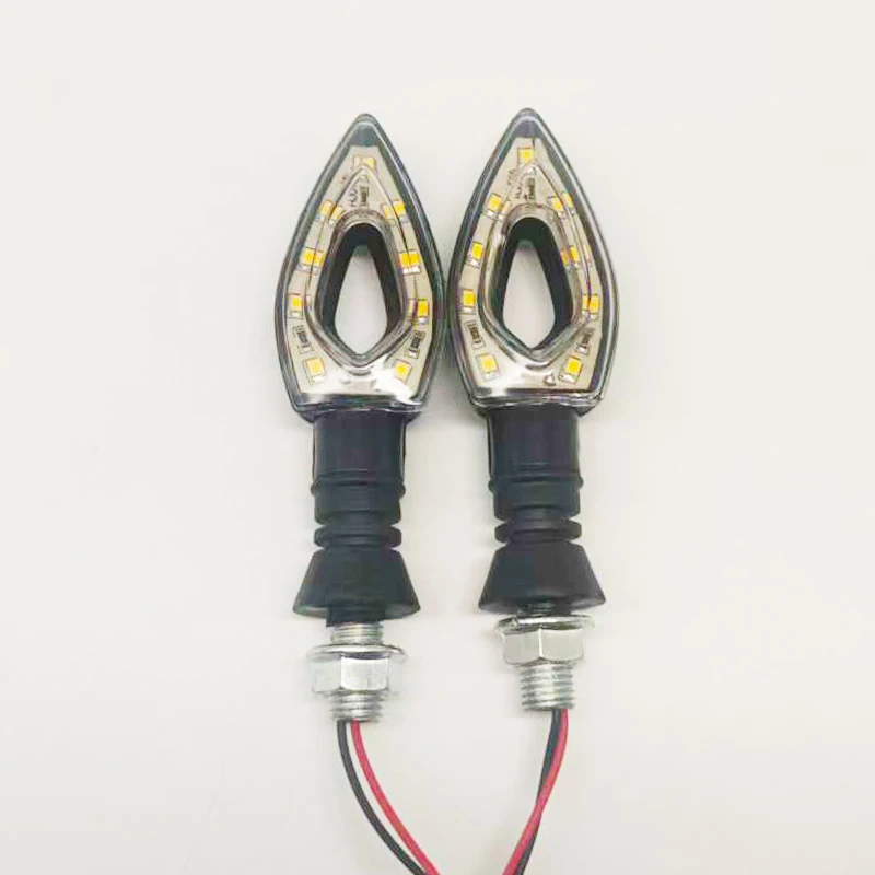 Triangular LED Turn Signal Lights, 12V Replacement Accessories for Electric Scooters & Motorcycles
