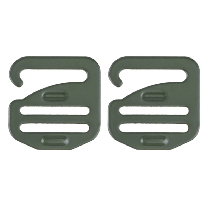 4PCS G Shape Buckle Titanium Alloy For Backpack Shoulder Bag Handbag Belt Fasteners Luggage Climbing Buckle Outdoor Webbing Clip