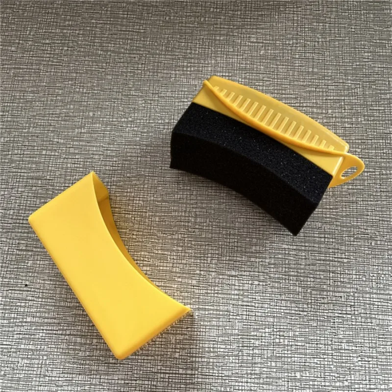 Car Wheel Polishing Waxing Sponge Brush ABS Plastics Washing Cleaning Tire Contour Dressing Applicator Pads Detail Accessories view 4