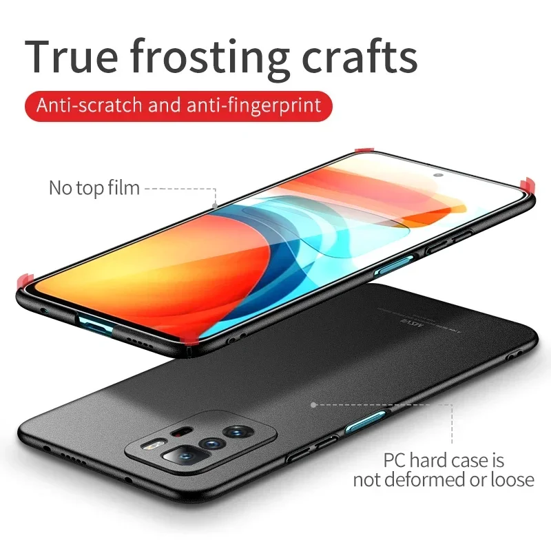 For POCO X3 GT Hard PC Shockproof Cover Lightweight Ultra Slim Matte Case For XIAOMI POCO X3 GT Covers