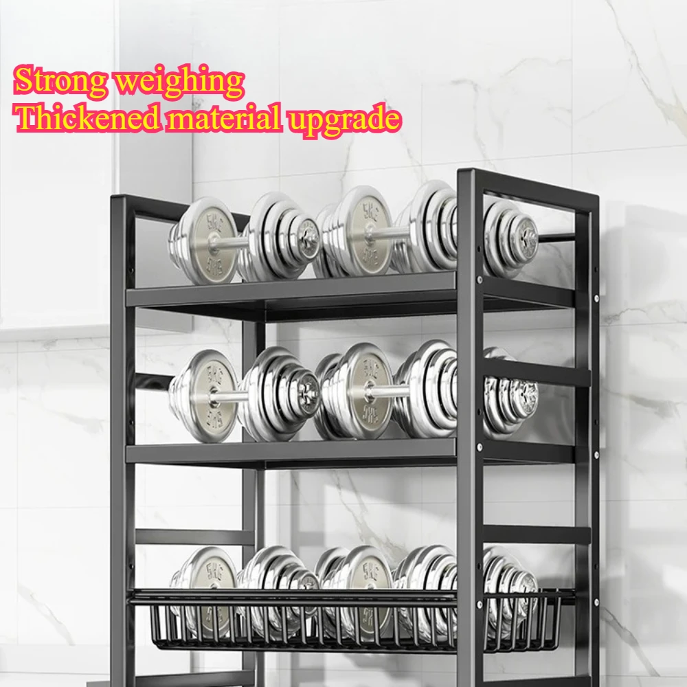 Multi Functional Storage Basket Floor Standing Pulley Style Storage Rack Detachable Multi-layer Storage Rack Snack Storage Rack