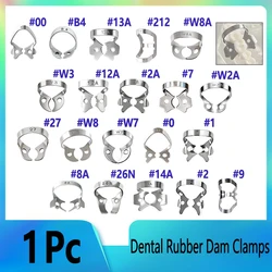 1Pc Dental Rubber Dam Clamps Stainless Steel Endodontic Restorative Barrier Clips Dentistry Orthodontic Material 20 Size Dentist