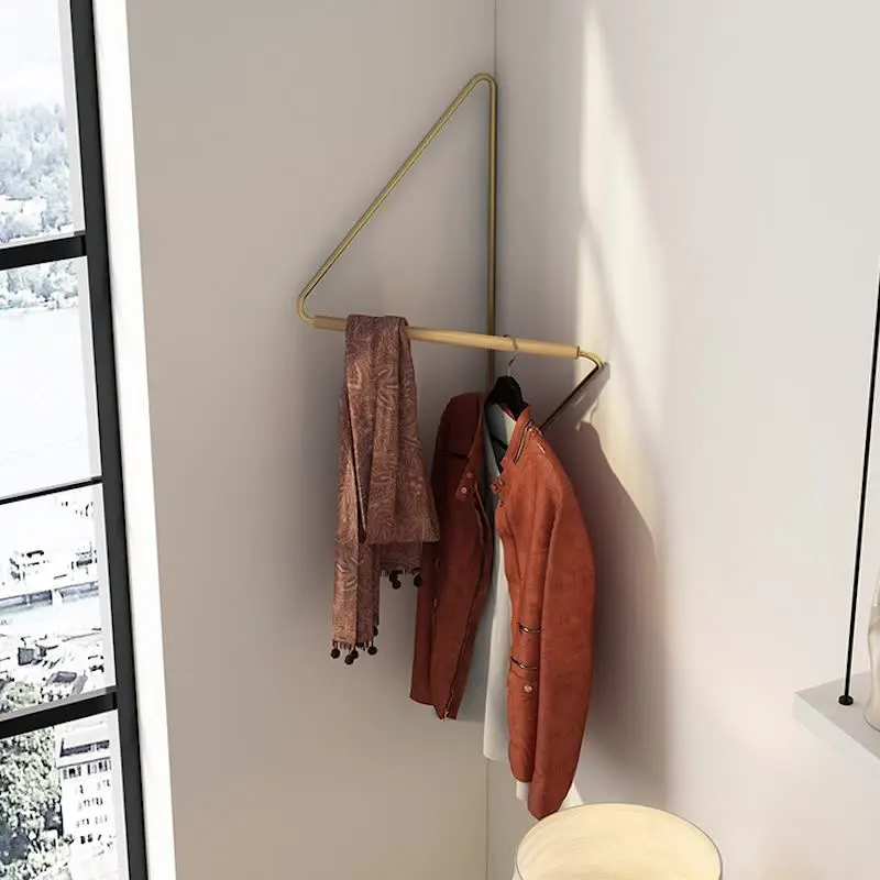 Clothes Rack Minimalist Design Corner Hanger Designer  Coat    Decorative Wall