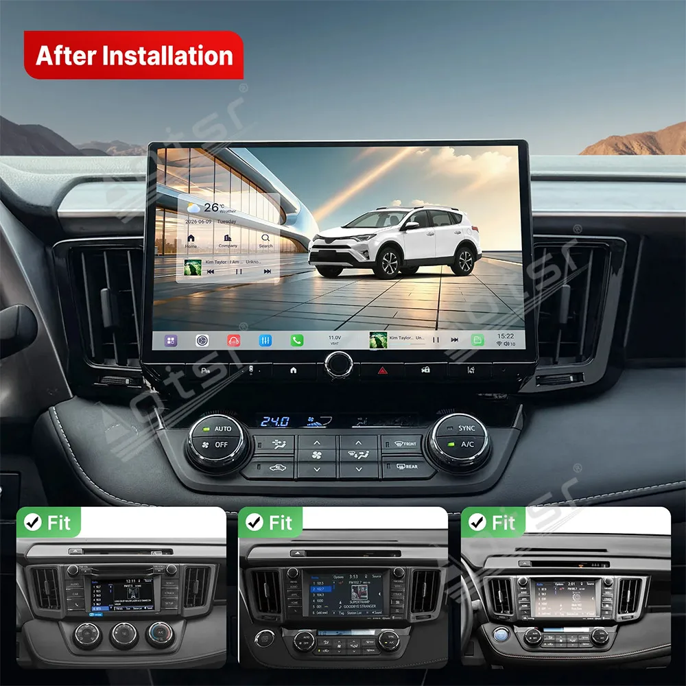 Android Car Stereo Receiver For Toyota RAV 4 2013~2018 Touch Screen GPS Navigation Audio Automotive Multimedia player Head Unit