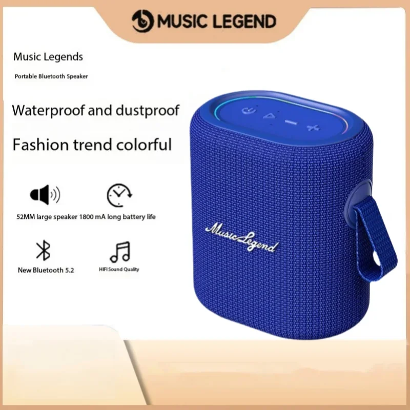 50W Caixa De Som Bluetooth Speaker Mini Subwoofer Audio Small Portable Outdoor Waterproof Audio Card Insertion Stereo Sound Box