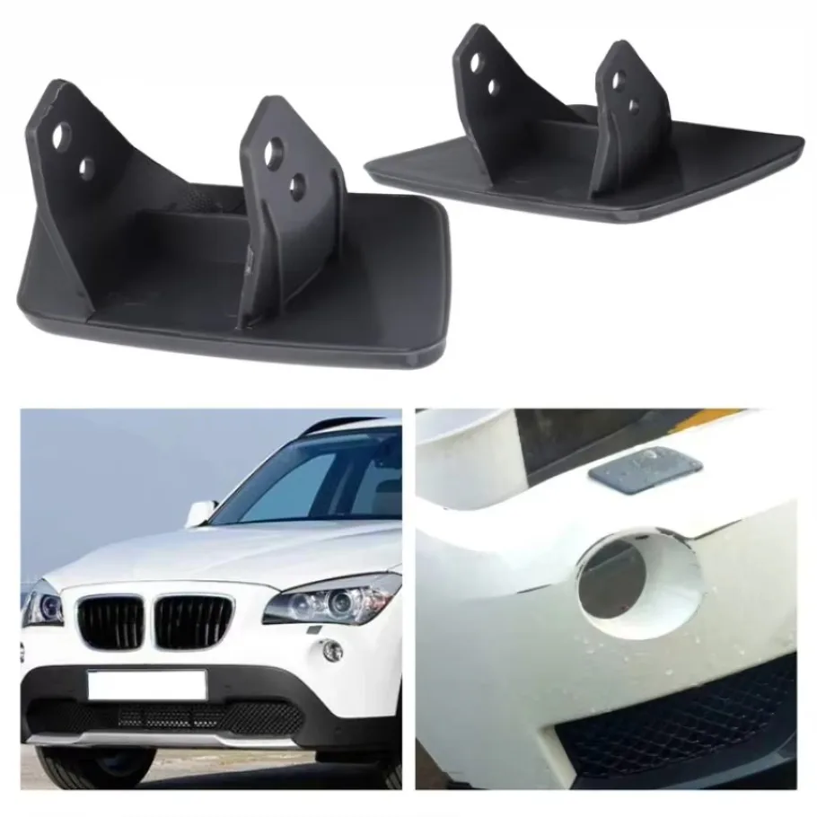 For BMW X1 E84 2009-2012 Front Headlight Lamp Spray Washer Cap Nozzle Cover Left Right Unpainted Primed 51112993585 51112993586