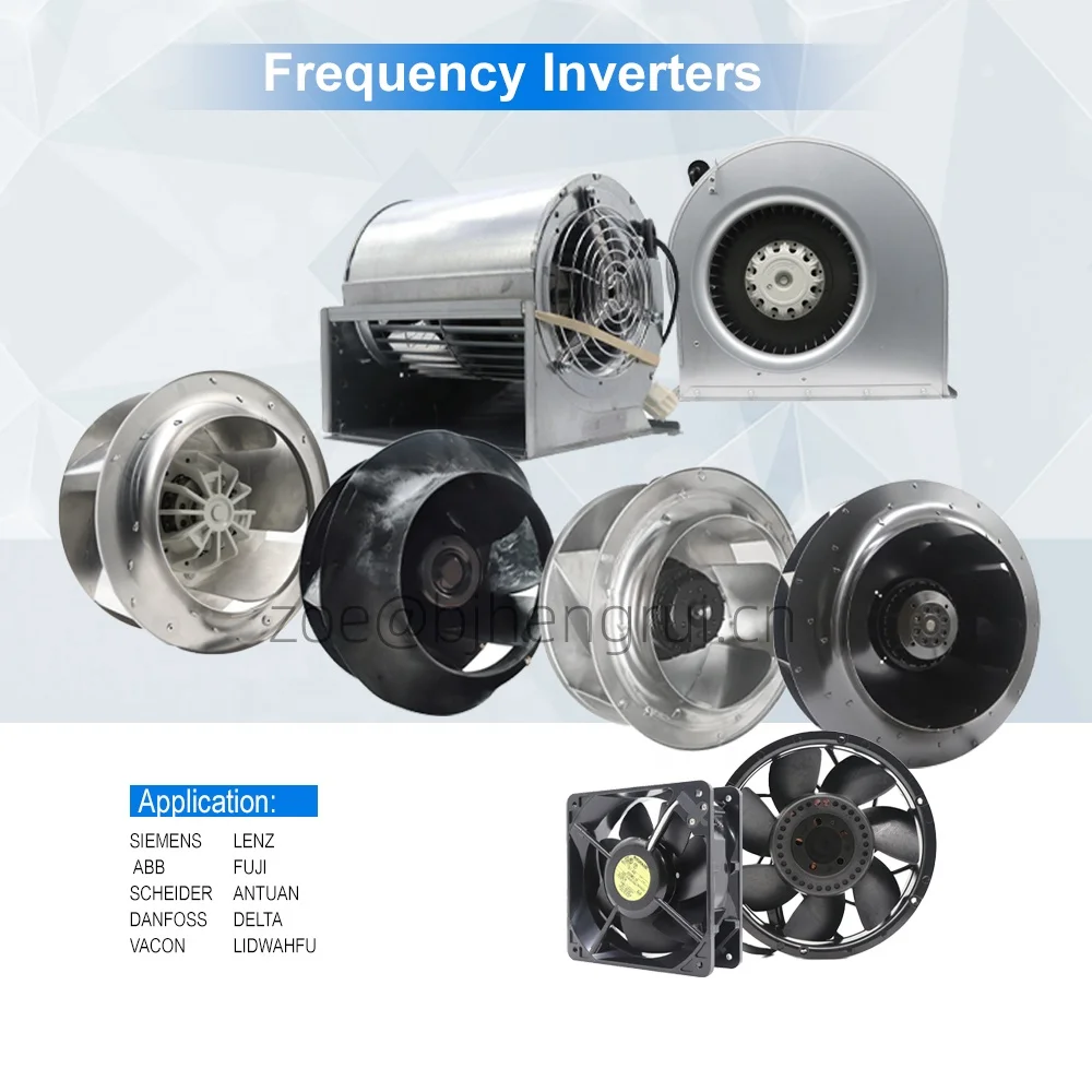 K2E220-AB06-09 230V AC 0.45A 100W 2550RPM 220mm IP44 العاكس منفاخ الهواء التهوية مراوح التبريد الطرد المركزي #5