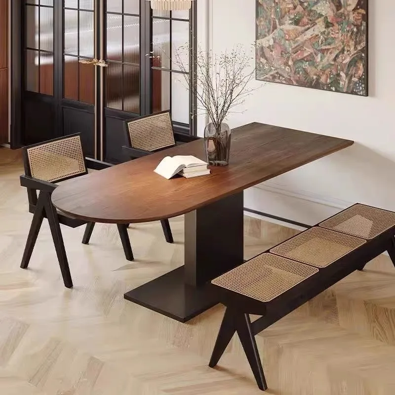 

Lounge Modern Restaurant Table Salon European Reception Aesthetics Restaurant Table Designer Poker Mesas De Comedor Furniture