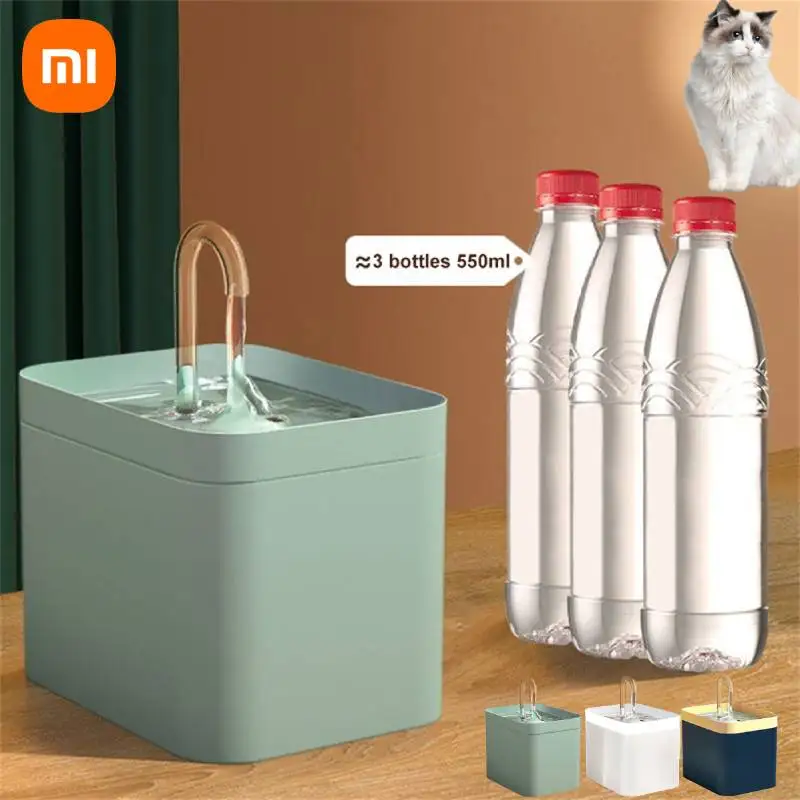 Xiaomi Cat Water Fountain Auto Filter USB Electric Mute Cat Drinker Bowl 1.5L Recirculate Filtring Drinker For Cats Pet Water