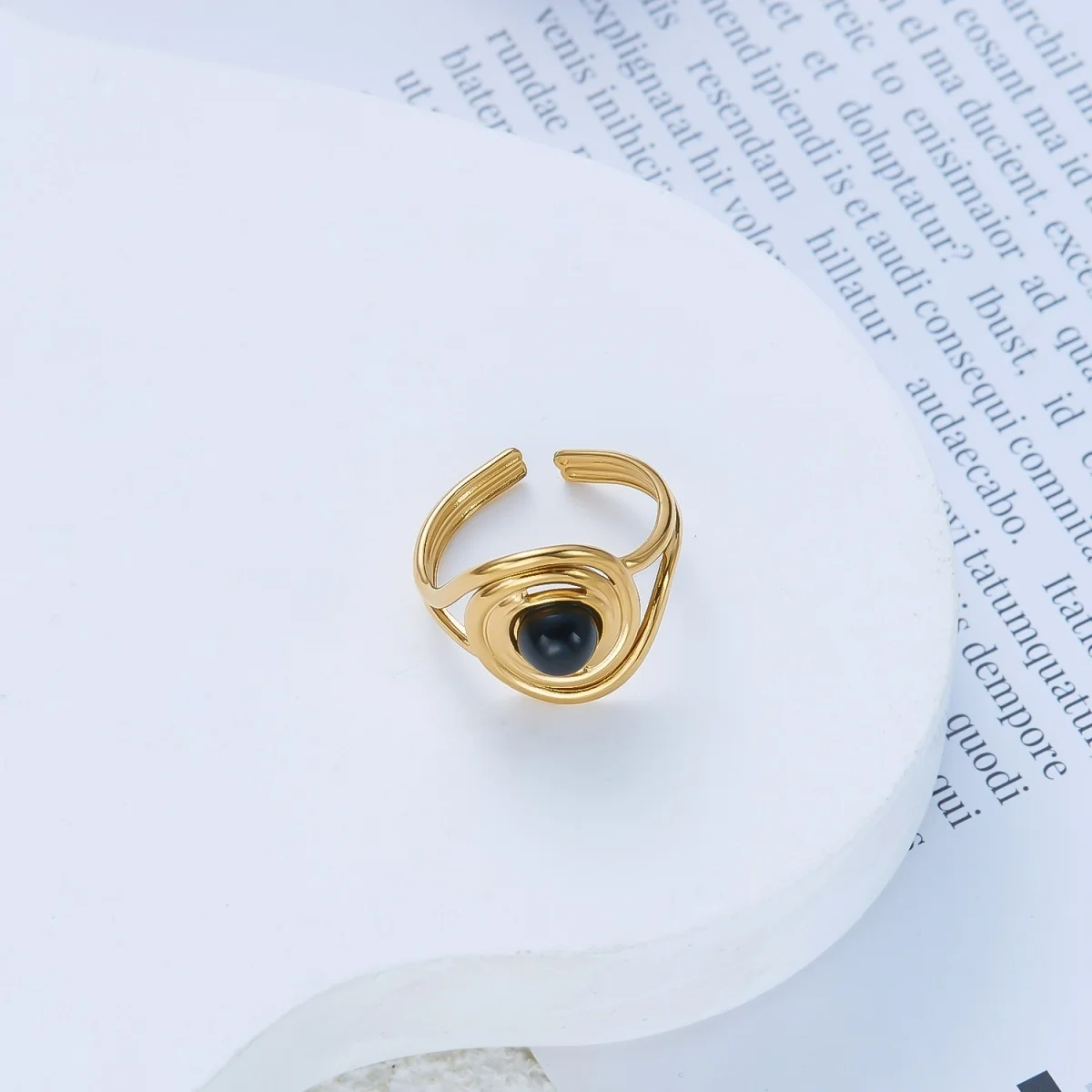 Vintage-Ringe mit Blumen-, Ranken- und Blattmotiven, spiralförmig gewickelt, mit Schlangenmuster, für Damen und Herren, aus Edelstahl, geometrische Ringe, Schmuck. – Detail 22