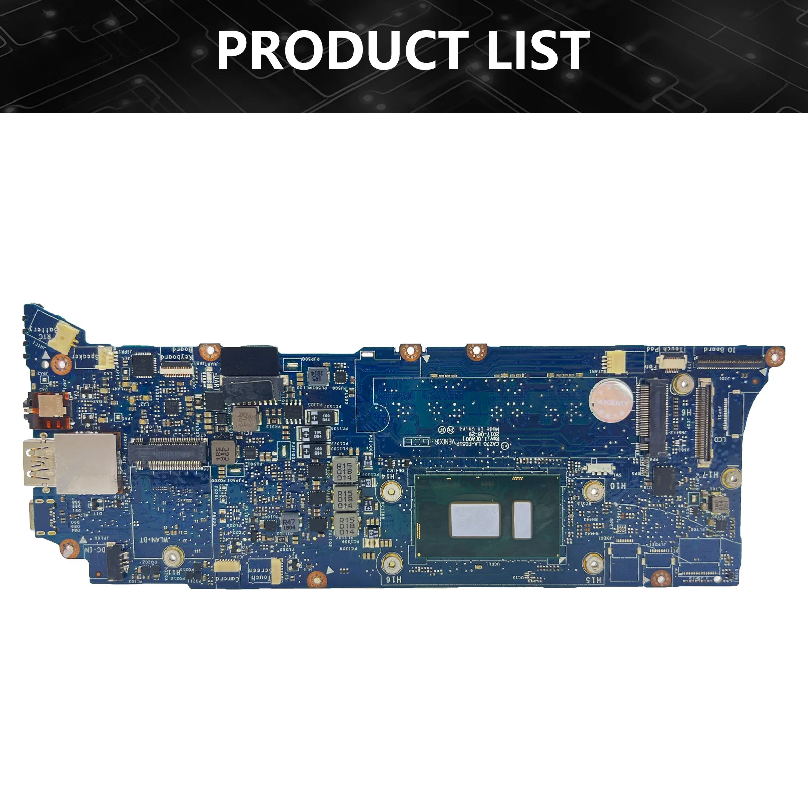 CN-0D8261 Für Dell XPS 13 9360 Laptop Motherboard LA-F051P 0D8261 D8261 I5-8250U CPU 8G RAM Mainboard Vollständig Getestet