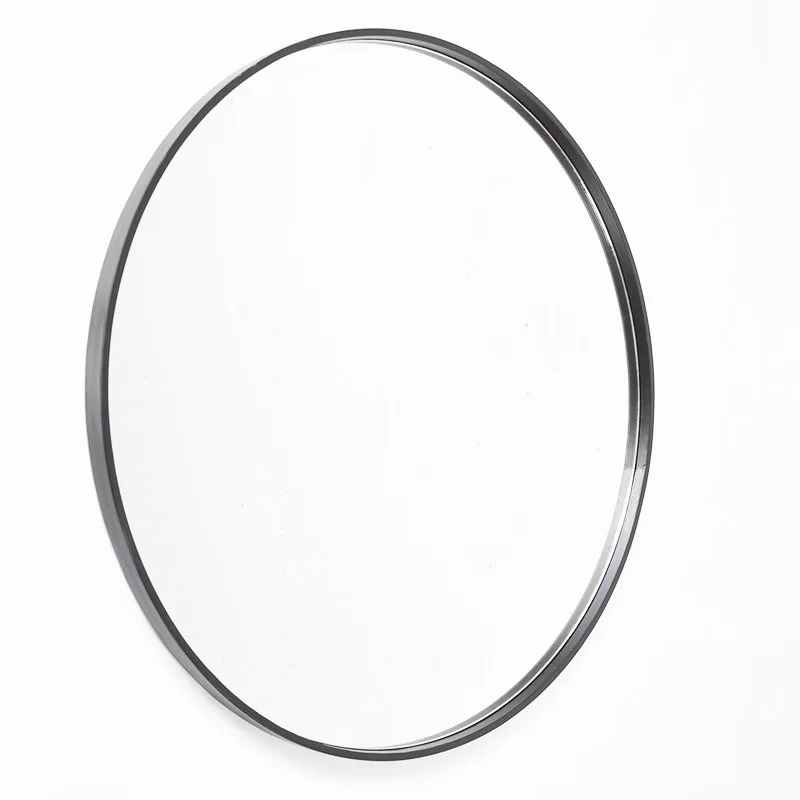 70*70CM Aluminum Stocked vogue contracted wall mirrors light luxury simple round bathroom hanging gold wall mirror