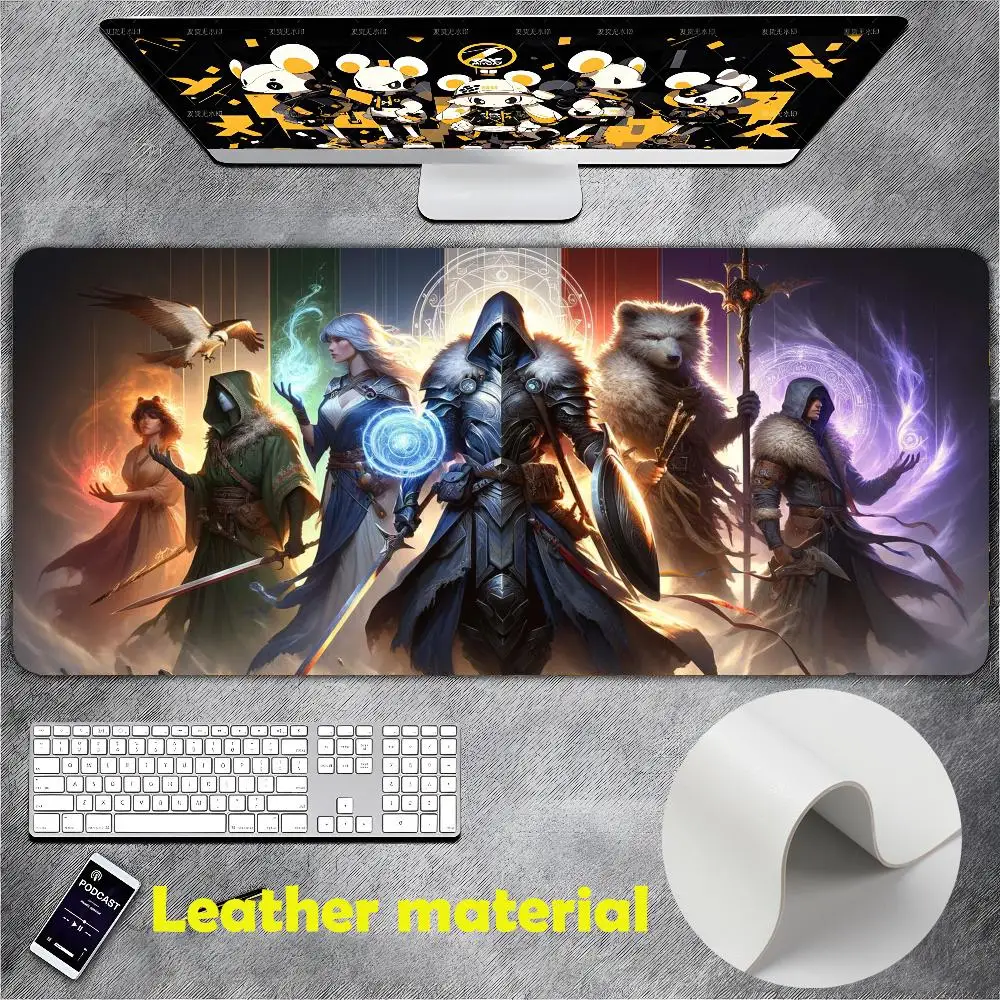 Kawaii C-Chiikawas Cute Mouse Pad Large Gaming Pad XXL Desk Mat Non Slip Double Sided PU Game Computer Leather Keyboard Mat