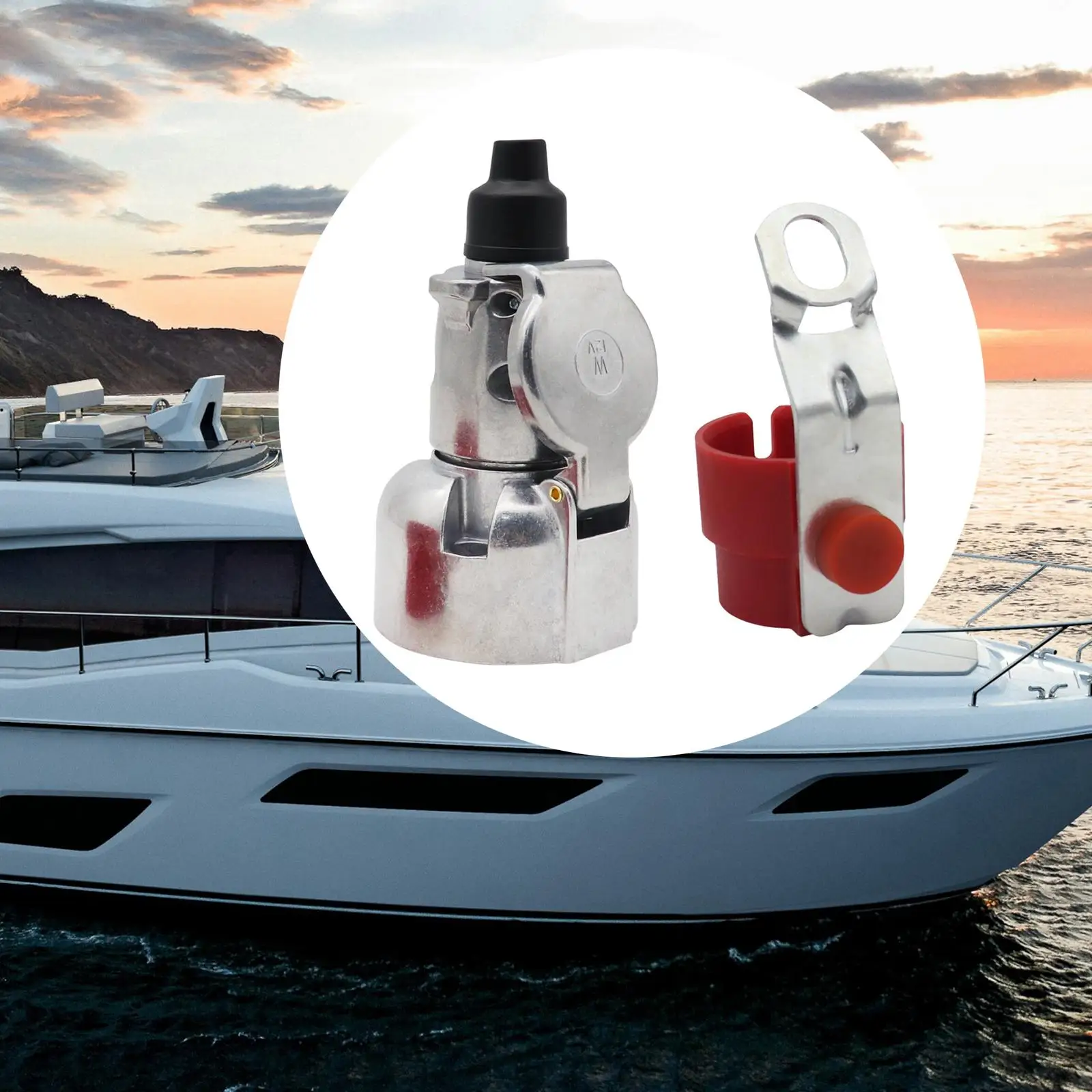 

7-контактный разъем прицепа, гнездовой разъем 12 В для кораблей, грузовиков, караванов