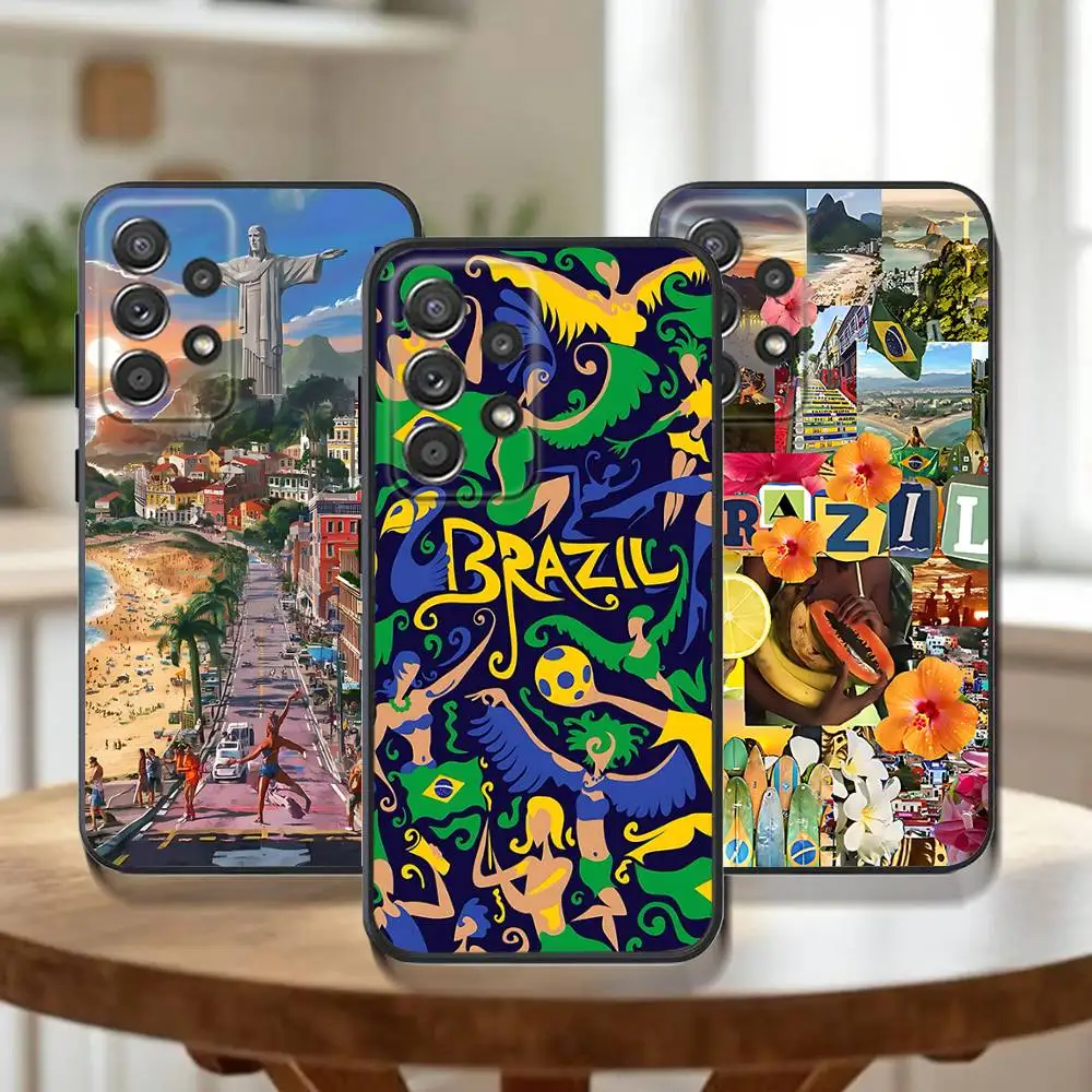 

Rio de Janeiro-Brazi Phone Case For Samsung Galaxy A 91,80,73,72,71,53,52,51,22,5G Shockproof Soft Black Cover