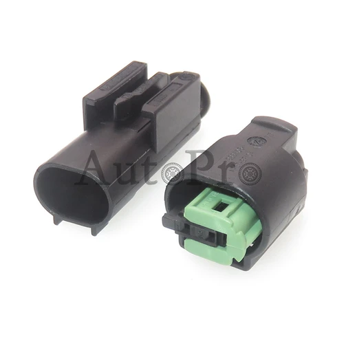 Imagen 2 del producto Conector de Sensor de Radar de marcha atrás para automóvil, enchufe impermeable automático para BMW 1-968405-3, 1 Juego, 2 agujeros, 967644-1