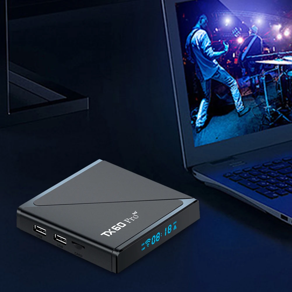 

ТВ-приставка Android 10 Smart TV Box 1GB 8GB, медиаплеер 14K, двухдиапазонный Wi-Fi 2.4G/5G, Android Box с пультом дистанционного управления