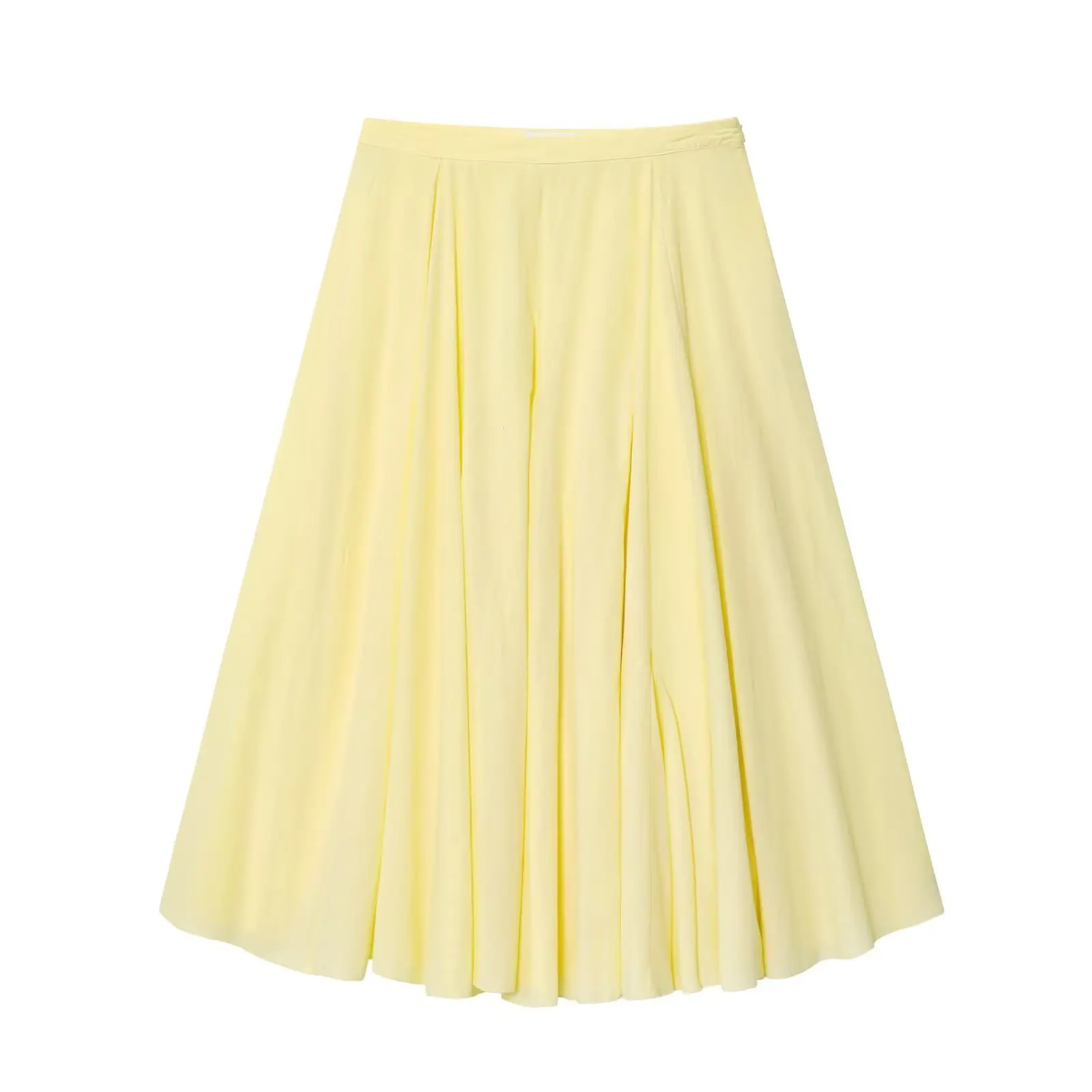 

Women's Mid-Length Half-Body Skirt Summer New Hem Daily Wear Micro Stretch Mid-Waist Design Fashionable Skirts