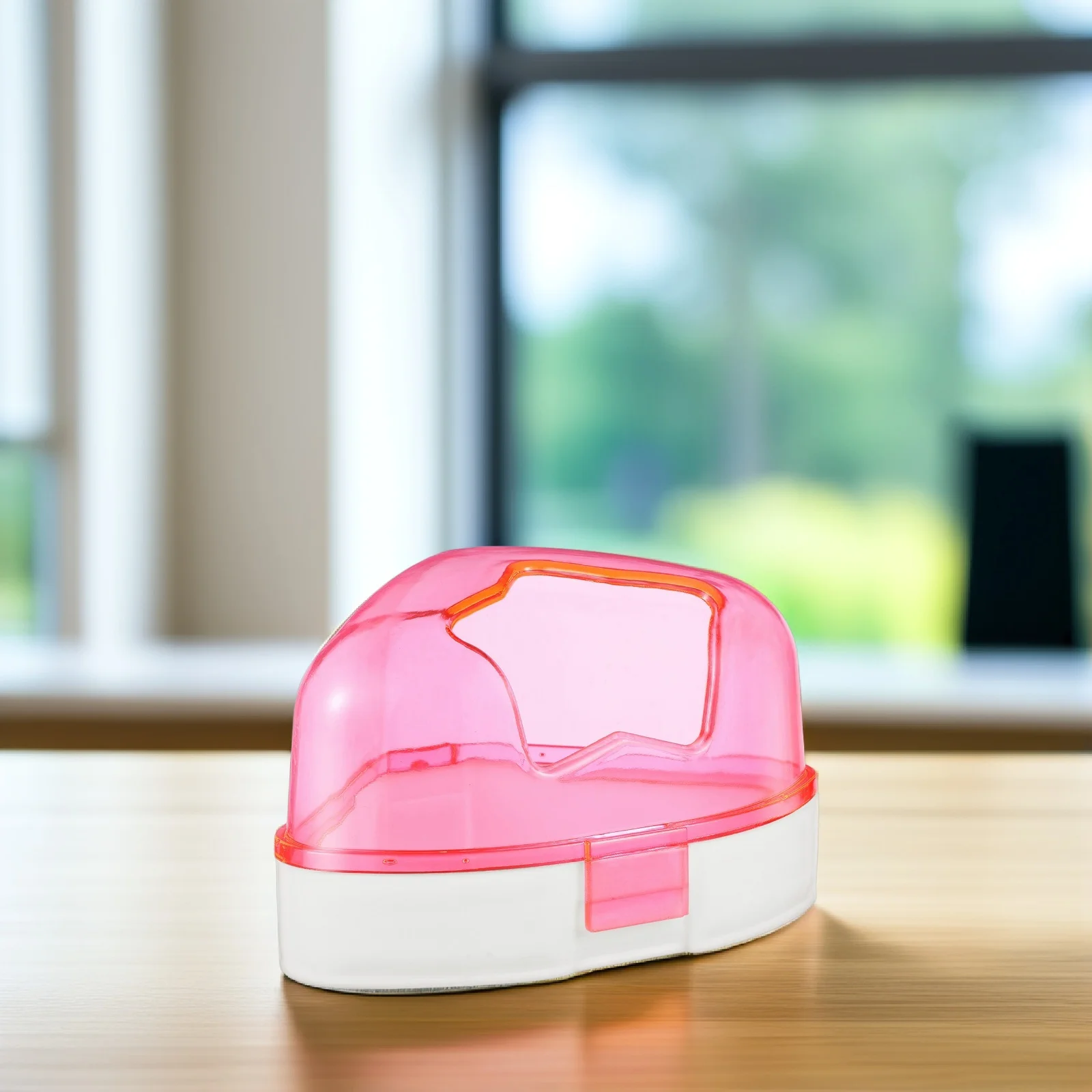 

1Set Adorable Hamster Bathtub Transparent Small Pet Bath Basin Durable Practical Easy Clean Fun Entertainment Sandbox